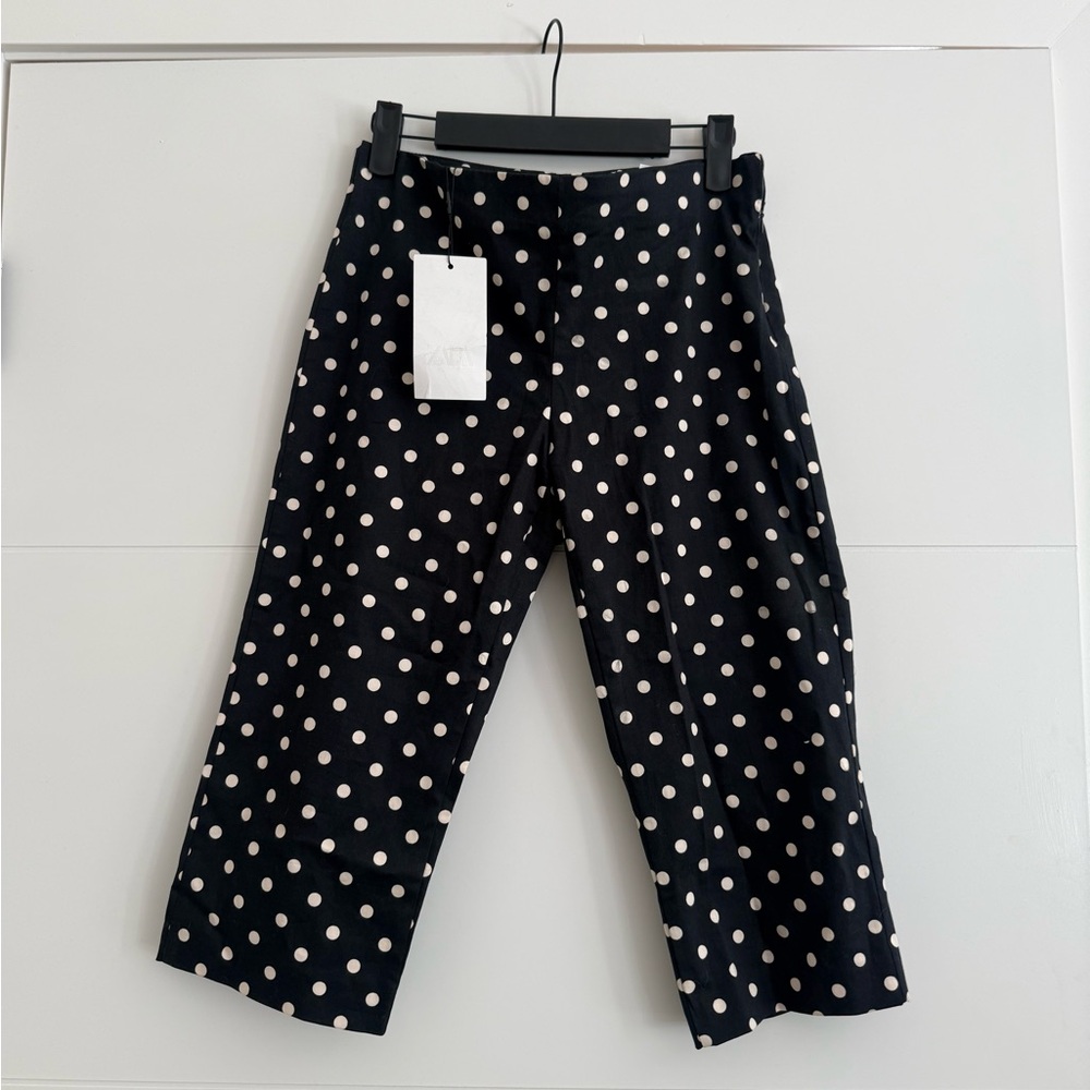 Zara Polka Dot Capri Pants